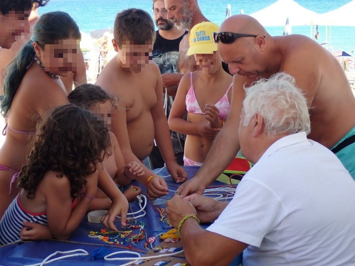 Savona, lezione di nodi marinari allo Scaletto delle Fornaci (FOTO)