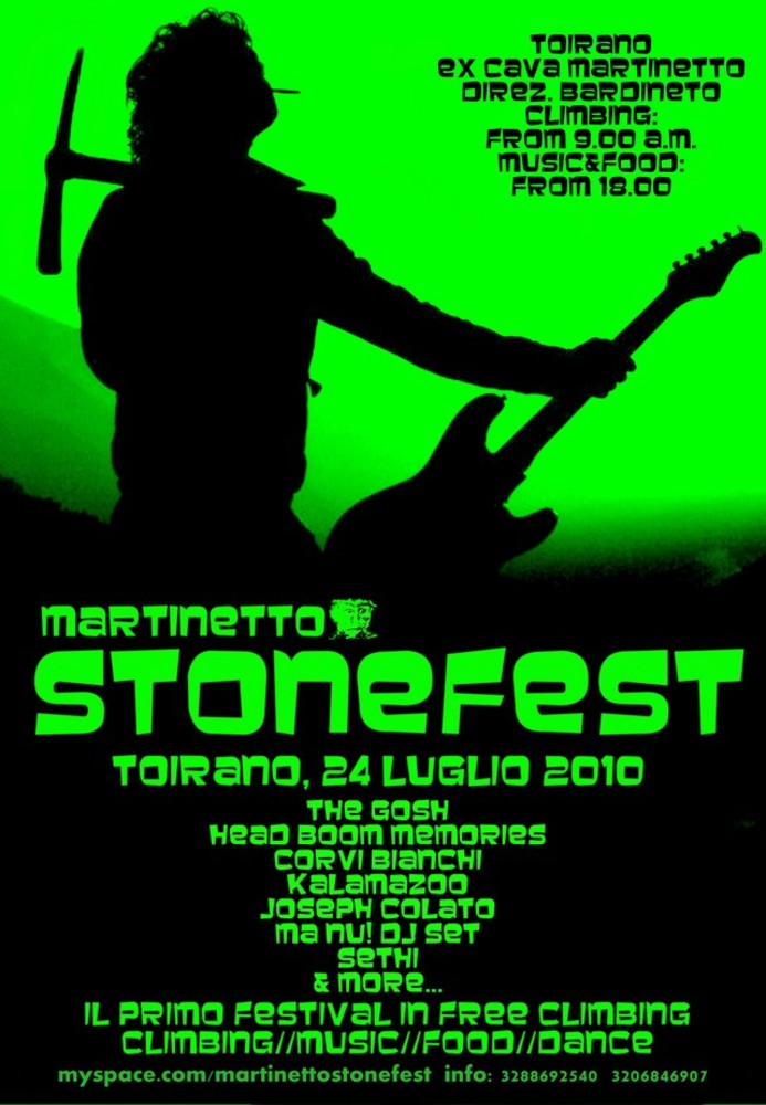 Toirano: inizia domattina la "Martinetto StoneFest" Toirano: inizia domattina la "Martinetto StoneFest"