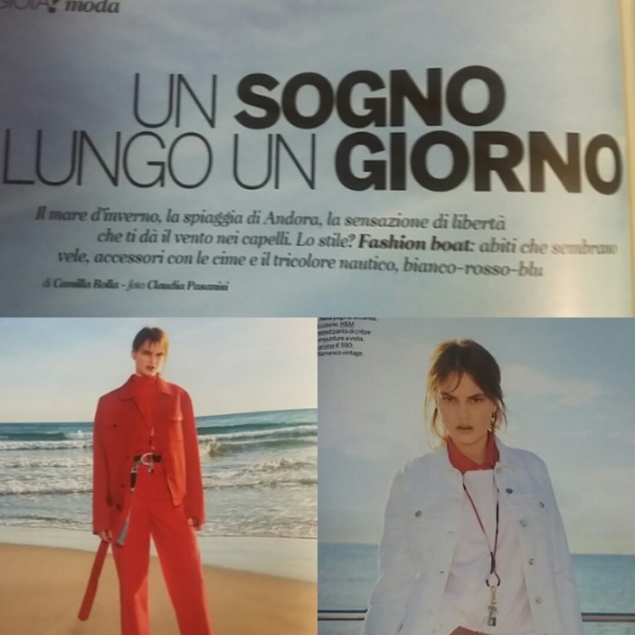 Andora, simbolo del fascino del mare d’inverno in un servizio sul settimanale "Gioia"