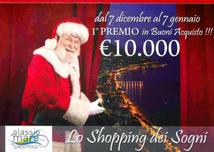Alassio: dal 7 dicembre parte "lo shopping dei sogni" Alassio: dal 7 dicembre parte "lo shopping dei sogni"