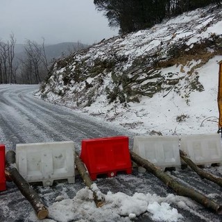 Chiusa per neve la Strada Provinciale 23 del Melogno