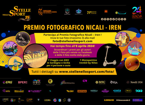 Stelle nello Sport, 12° Premio Fotografico “Nicali-Iren” da record: votazioni aperte per le 437 fotografie in gara Stelle nello Sport, 12° Premio Fotografico “Nicali-Iren” da record: votazioni aperte per le 437 fotografie in gara