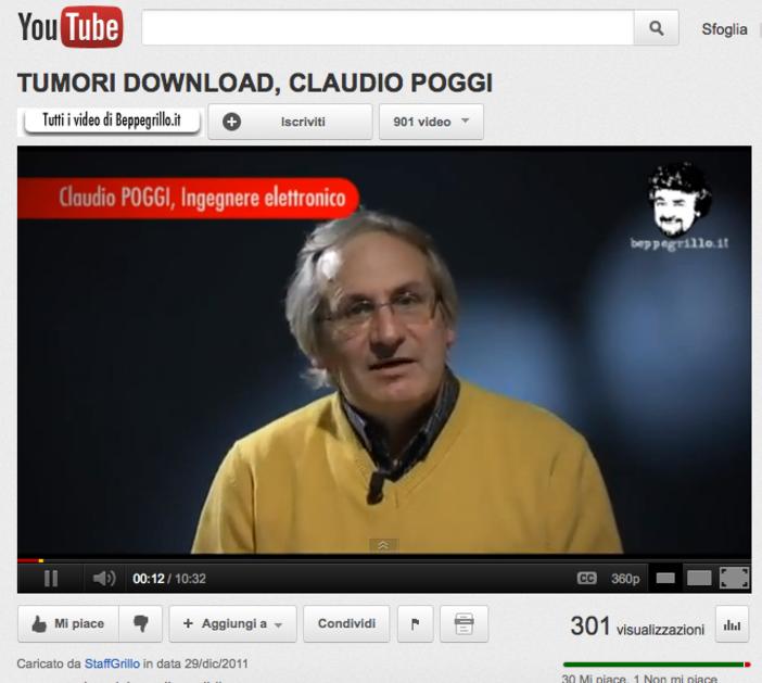 Tumori download: l'intervista dell'Ing. Claudio Poggi Tumori download: l'intervista dell'Ing. Claudio Poggi