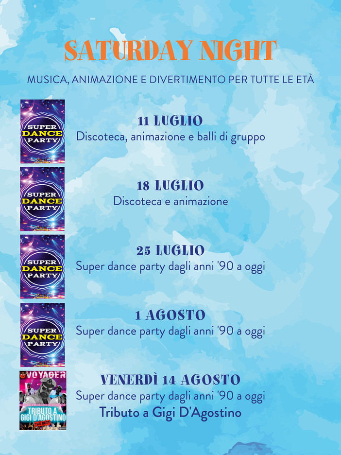 Ceriale Summer Festival, si apre il ciclo “Saturday Night” musica, animazione e divertimento per tutte le età Ceriale Summer Festival, si apre il ciclo “Saturday Night” musica, animazione e divertimento per tutte le età