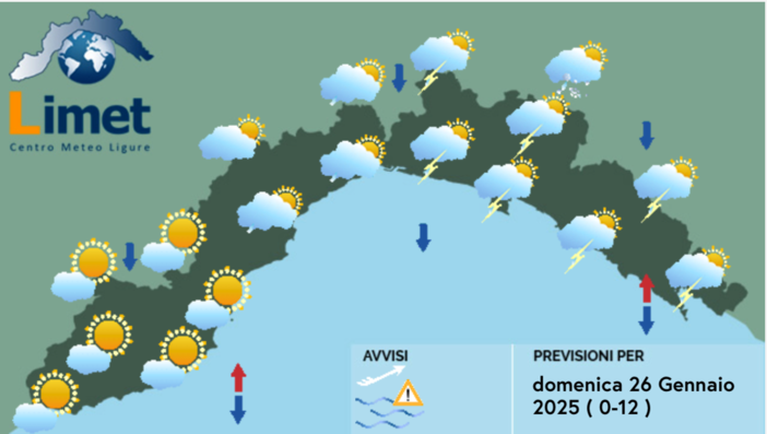 Meteo, al mattino rovesci e temporali