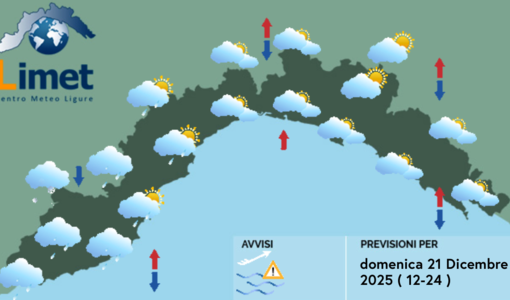 Meteo, nuvolosità estesa su tutta la regione