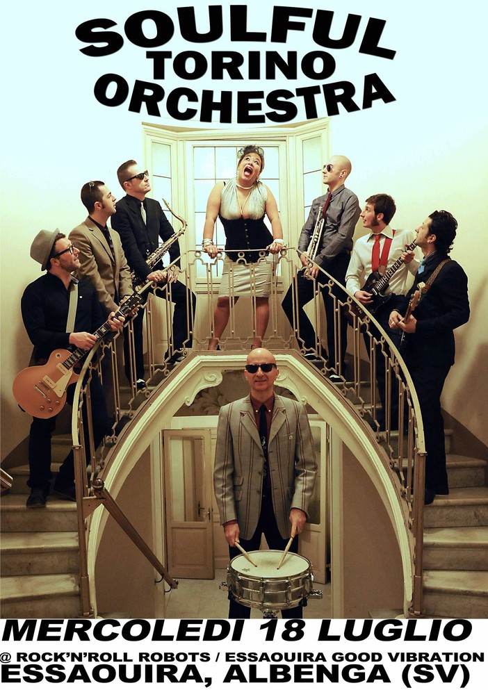 Albenga, concerto della Soulful Orchestra all'Essaouira