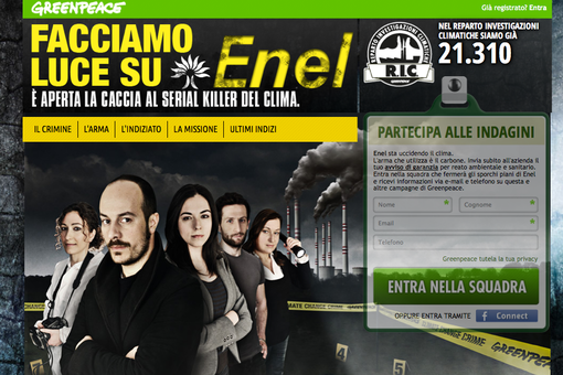 Greenpeace: protesta contro il carbone killer Greenpeace: protesta contro il carbone killer