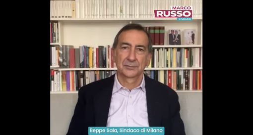Il video-messaggio di Sala per Russo: "E' il momento di dare l’ultima spinta a Marco per proiettare Savona in un futuro di progresso"