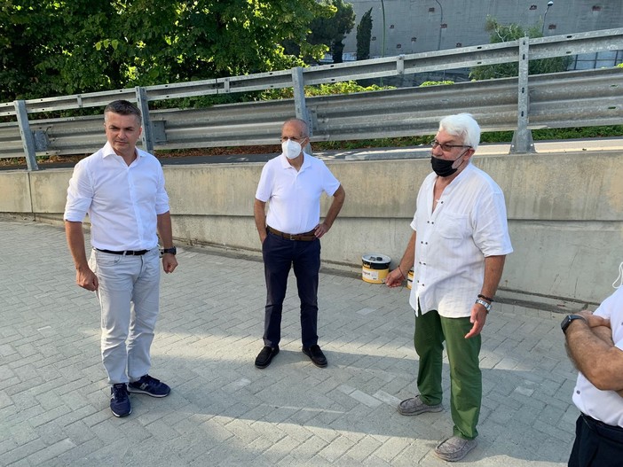 Elezioni Savona, Schirru e Rixi agli allenamenti della Fratellanza Ginnastica Savonese: "Sport punto di riferimento per la ripresa psico-fisica del post pandemia"