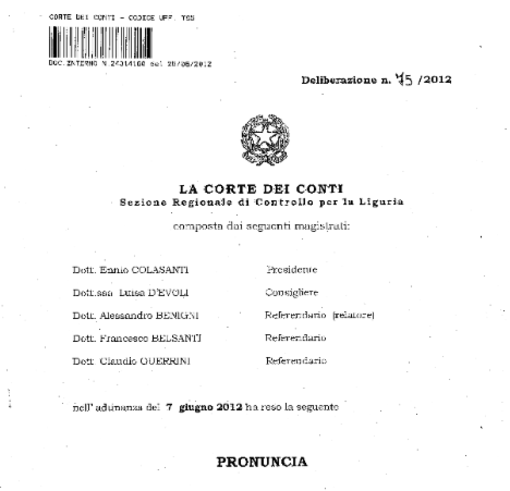 Comune di Savona e Corte dei Conti: nelle carte fa il suo ingresso ATA Spa Comune di Savona e Corte dei Conti: nelle carte fa il suo ingresso ATA Spa