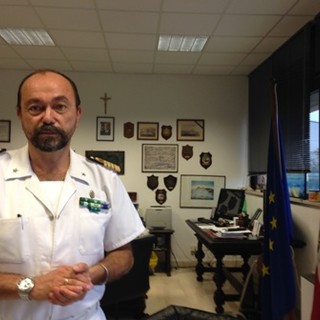 Il comandante della Capitaneria di Porto di Savona Enrico Moretti
