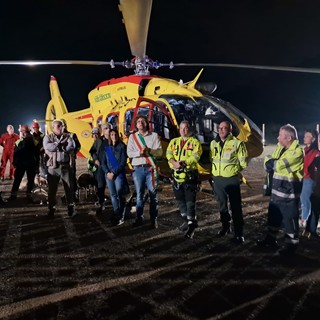 Stella, inaugurata a San Giovanni la piazzola per l'atterraggio notturno dell'elisoccorso (FOTO e VIDEO)