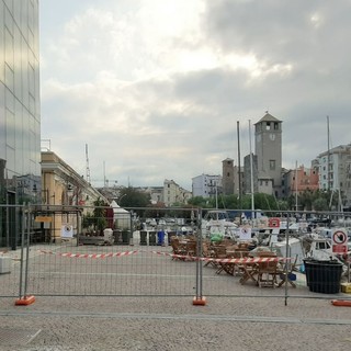 Savona, chiuso un tratto di Calata Sbarbaro per lavori di messa in sicurezza (FOTO)