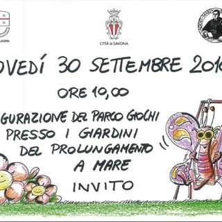 Savona: ultimati i lavori dei nuovi giardini pubblici al Prolungamento