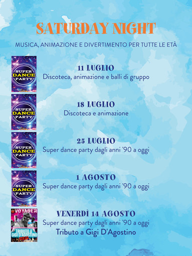 Ceriale Summer Festival, si apre il ciclo “Saturday Night” musica, animazione e divertimento per tutte le età Ceriale Summer Festival, si apre il ciclo “Saturday Night” musica, animazione e divertimento per tutte le età
