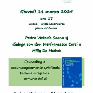 A Savona si parla di "Counseling e accompagnamento spirituale"