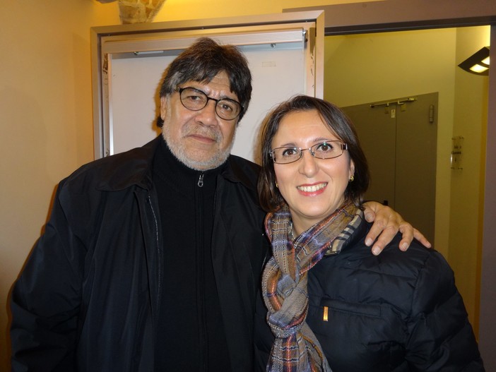 In foto Silvia Gullino con il compianto Luis Sepúlveda