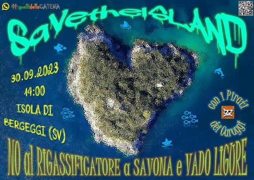 Save the Island, il 30 settembre manifestazione a Bergeggi per dire no al rigassificatore