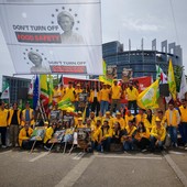 Anche Coldiretti Liguria alla mobilitazione a Strasburgo: "Grave errore della Commissione Europea non sospendere il CBAM e il sistema ETS sui fertilizzanti"