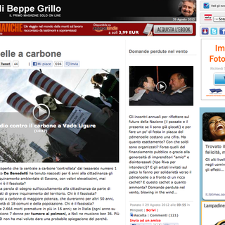 Dal blog di Beppe Grillo: PDmenoelle a carbone