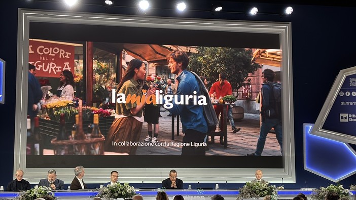 La Liguria come Notting Hill nello spot per il Festival di Sanremo 2025: “Scena iconica da Levante a Ponente”