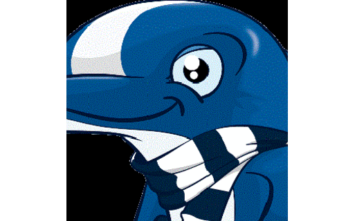 La mascotte dei Biancoblu in giro per Savona