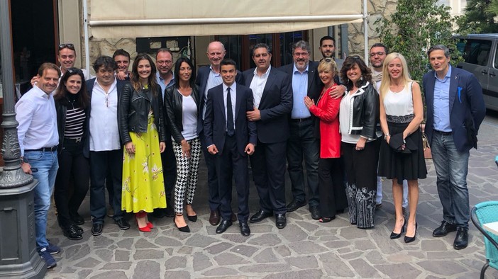 Alassio: il "tour" di Toti a sostegno della campagna elettorale di Enzo Canepa