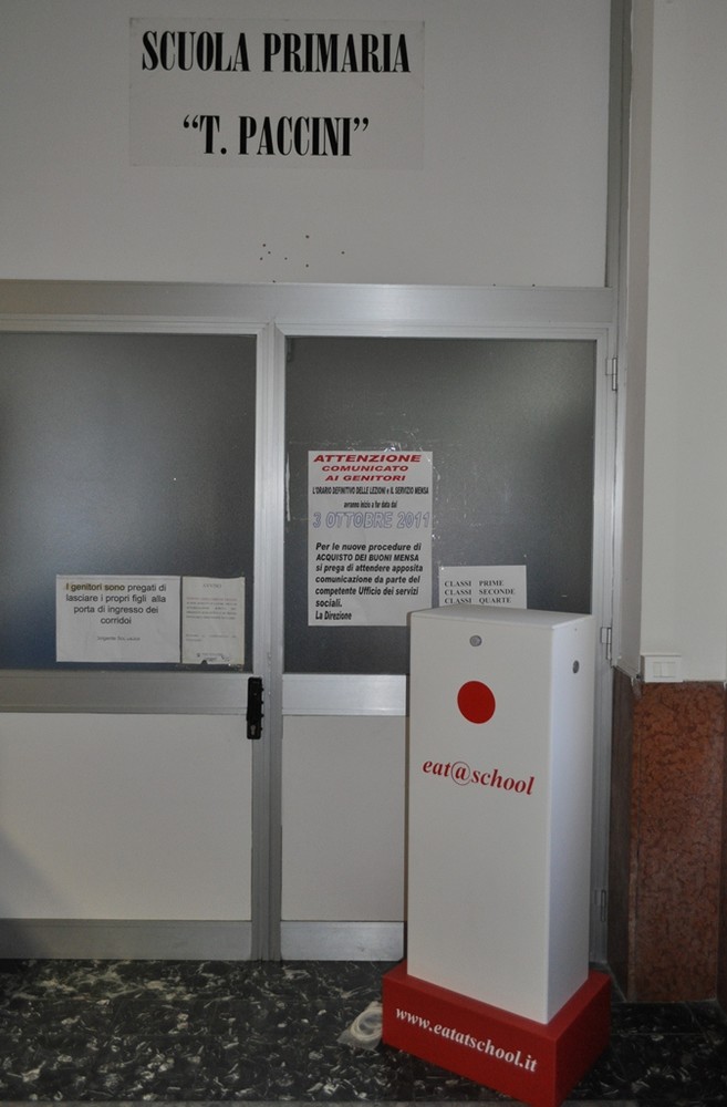 Ciangherotti: "alla mensa scolastica delle Scuole Elementari Paccini ... Come volevasi dimostrare il Totem c'è e funziona!"