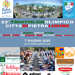 Torna il Triathlon Olimpico Citta di Pietra Ligure: si svolgerà in una sola giornata
