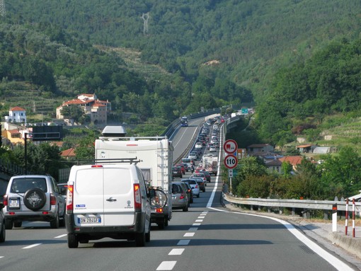 Il tratto di autostrada di Feglino (immagine di repertorio)