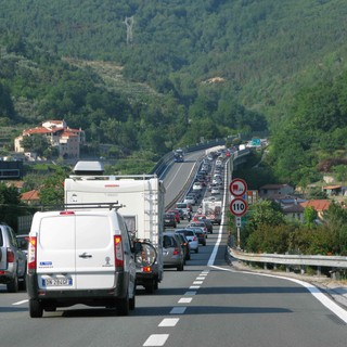 Il tratto di autostrada di Feglino (immagine di repertorio)