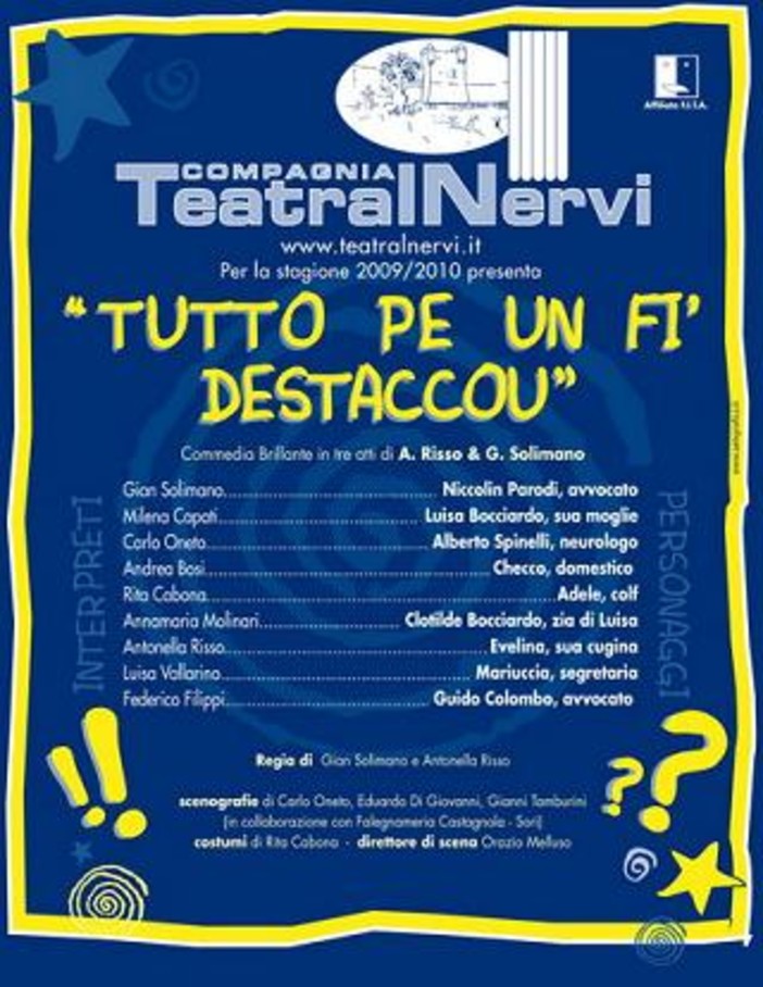 Varazze: all'Oratorio Salesiano "Tutto pe un fì destaccou"