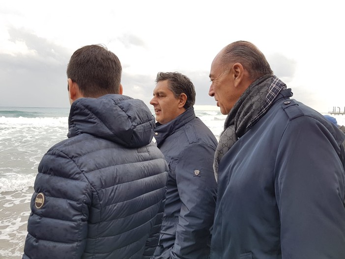 Maltempo, sopralluogo del presidente della Regione Toti a Laigueglia e Alassio (FOTO e VIDEO)