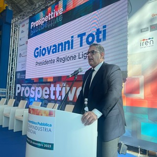 Assemblea confindustria, Toti: "La Liguria simbolo di un'Italia che cambia e di questo siamo orgogliosi"
