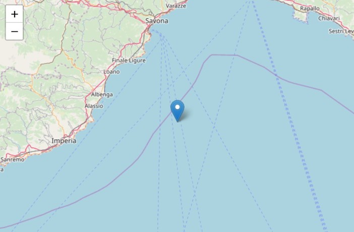 Albenga, ieri sera piccola scossa di terremoto al largo della costa ingauna