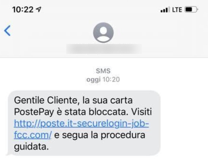 Anche nella nostra provincia arrivati molti sms con un tentativo di truffa 'smishing': non cliccate sul link Anche nella nostra provincia arrivati molti sms con un tentativo di truffa 'smishing': non cliccate sul link
