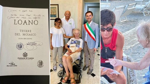 Da sessant'anni in vacanza a Loano ogni estate: il sindaco Lettieri saluta la “turista fedele” Ursel Nahrendorf Porro