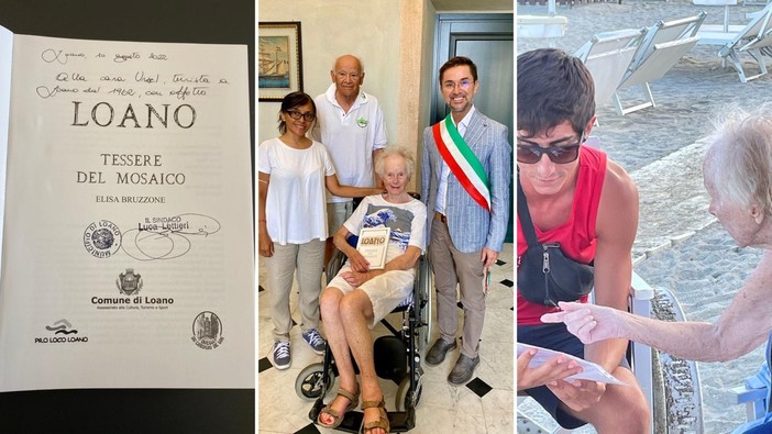 Da sessant'anni in vacanza a Loano ogni estate: il sindaco Lettieri saluta la “turista fedele” Ursel Nahrendorf Porro