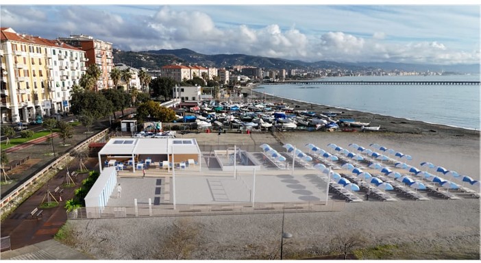 Vado Ligure, spiaggia libera attrezzata al centro di un progetto di valorizzazione urbana