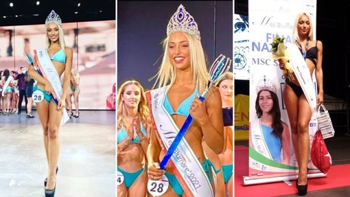 Valentina Corradi reginetta nazionale Miss Blumare 2021, aveva gareggiato ad Albenga per il titolo di Miss AlbengaSummer