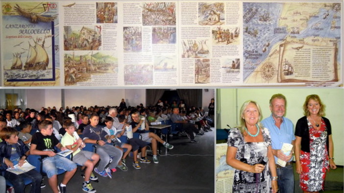 Presentato agli studenti varazzini l’opuscolo a fumetti sull’impresa di Lanzarotto Malocello