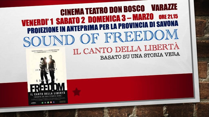A Varazze il film "Sound of freedom - Il canto della libertà"