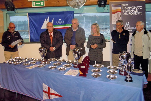 Varazze, lo scorso sabato sono stati premiati i vincitori del Campionato Invernale di Vela d’Altura del Ponente