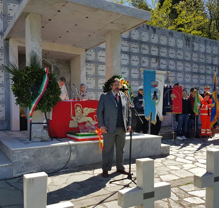 Savona, Vaccarezza non partecipa alla Festa del 25 aprile: "Da quella piazza solo insulti alla mia persona"