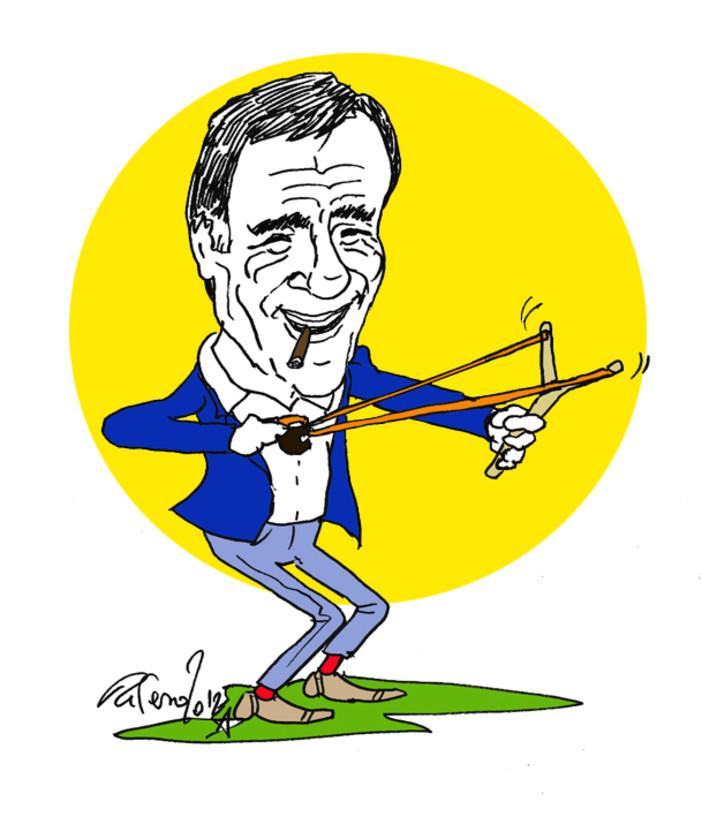 Albenga, a proposito di Fionda: la vignetta di Tiziano Riverso