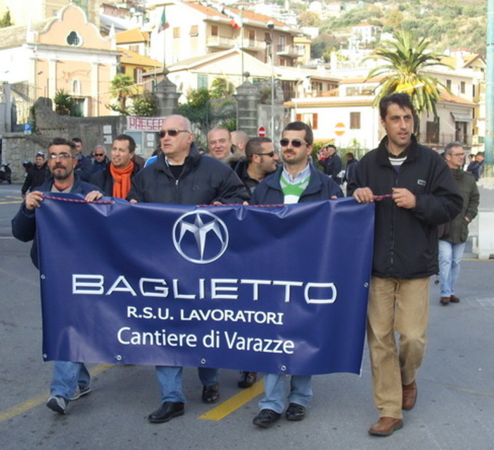 Varazze, Cantieri Baglietto: "Chiediamo un deciso intervento di Comune, Provincia e Regione" Varazze, Cantieri Baglietto: "Chiediamo un deciso intervento di Comune, Provincia e Regione"