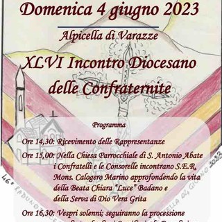 Alpicella ospiterà il 46esimo Incontro diocesano delle confraternite