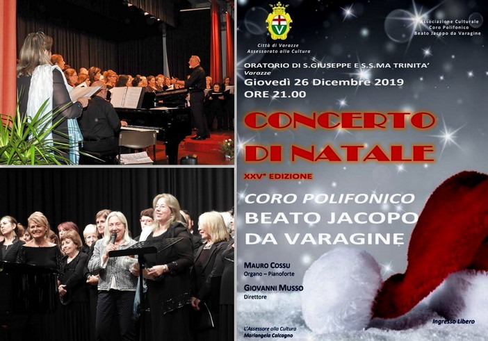 Varazze, concerto di Natale con il Coro Polifonico Beato Jacopo da Varagine