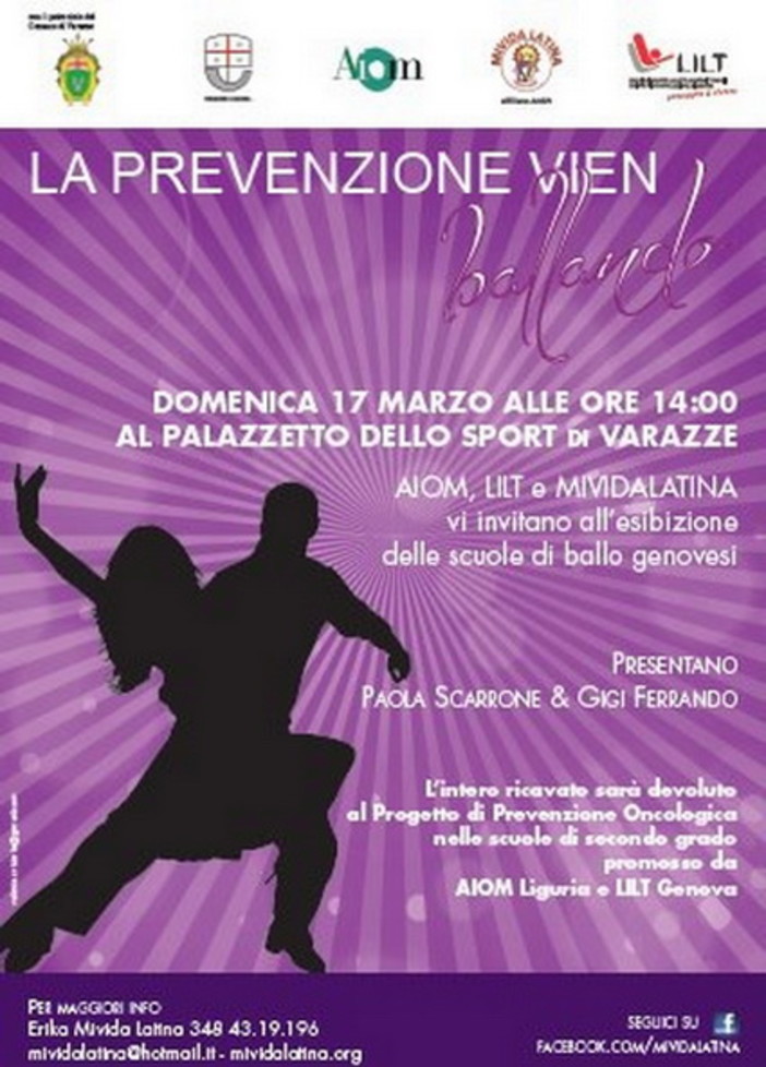 Oltre 500 atleti a Varazze per “La prevenzione vien ballando”
